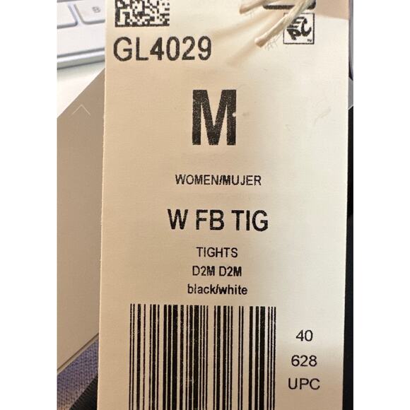 Adidas GL4029 Designed 2 Move Leggings Black Size Medium New with tags - Picture 4 of 4